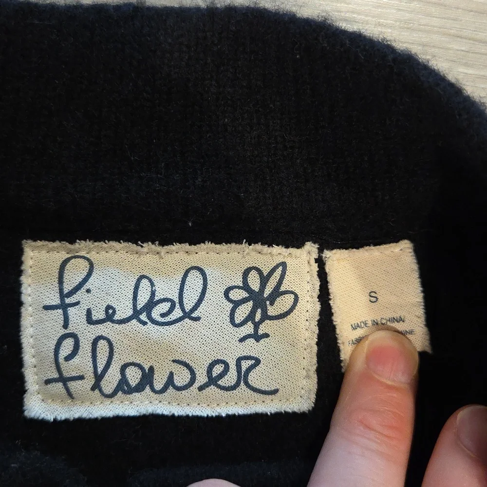 Anthropologie Field Flower Laced Bell-Sleeve Jumper Jacket- Wool Blend - Picture 5 of 6